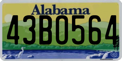 AL license plate 43BO564