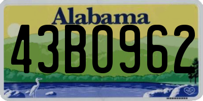 AL license plate 43BO962