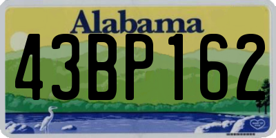 AL license plate 43BP162