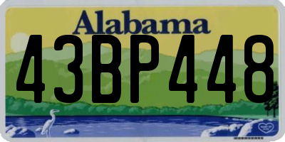 AL license plate 43BP448