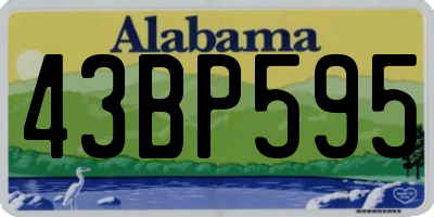 AL license plate 43BP595