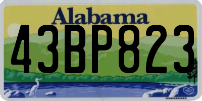 AL license plate 43BP823