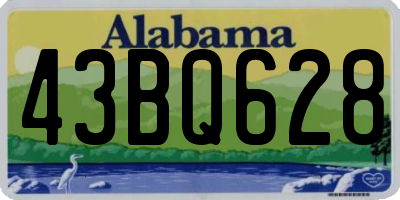 AL license plate 43BQ628