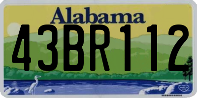 AL license plate 43BR112