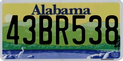 AL license plate 43BR538