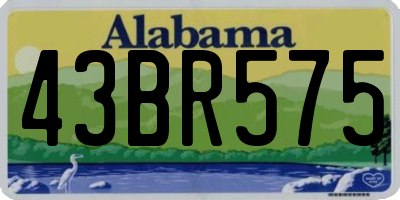 AL license plate 43BR575