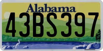 AL license plate 43BS397