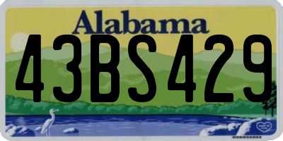 AL license plate 43BS429