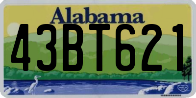 AL license plate 43BT621