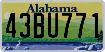 AL license plate 43BU771