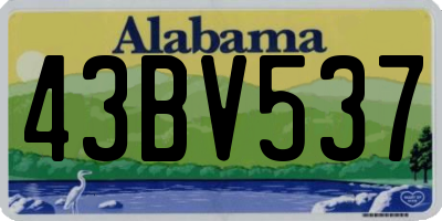 AL license plate 43BV537