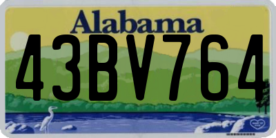 AL license plate 43BV764
