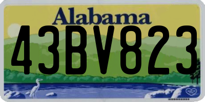 AL license plate 43BV823