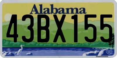 AL license plate 43BX155