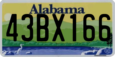 AL license plate 43BX166