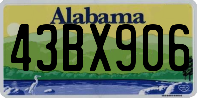 AL license plate 43BX906