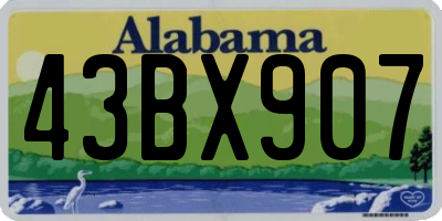 AL license plate 43BX907
