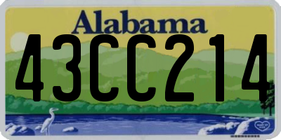 AL license plate 43CC214