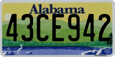 AL license plate 43CE942