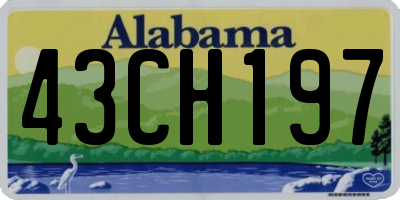 AL license plate 43CH197