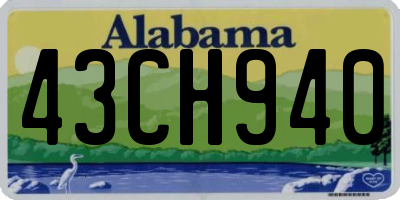 AL license plate 43CH940