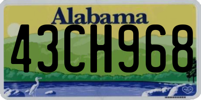 AL license plate 43CH968