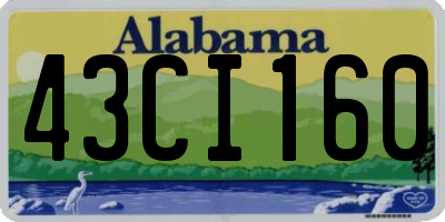 AL license plate 43CI160