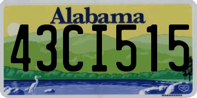 AL license plate 43CI515