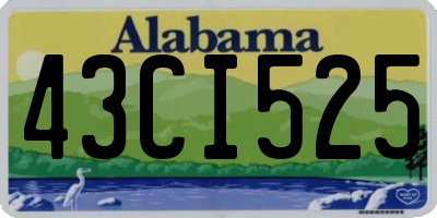 AL license plate 43CI525
