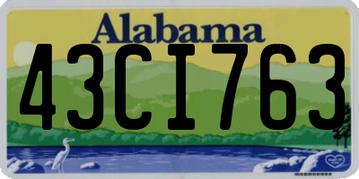 AL license plate 43CI763
