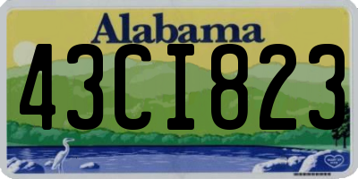 AL license plate 43CI823