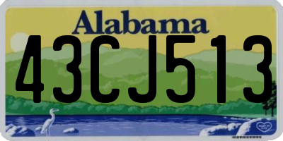 AL license plate 43CJ513
