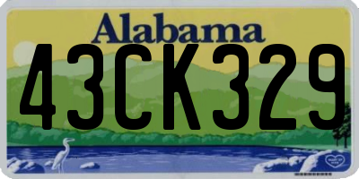 AL license plate 43CK329