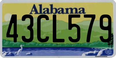 AL license plate 43CL579