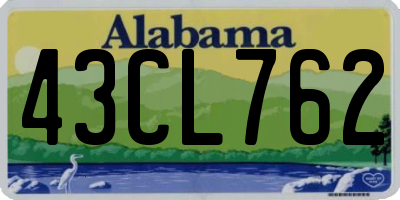 AL license plate 43CL762