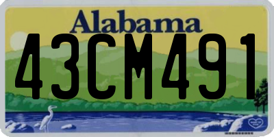 AL license plate 43CM491