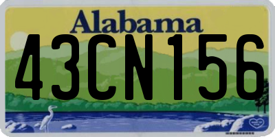 AL license plate 43CN156