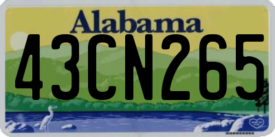 AL license plate 43CN265