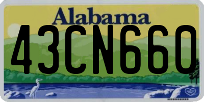 AL license plate 43CN660