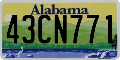 AL license plate 43CN771