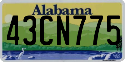 AL license plate 43CN775