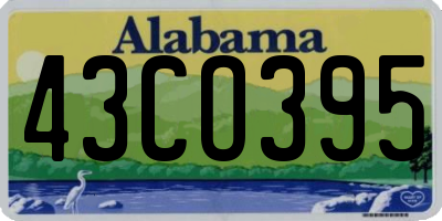 AL license plate 43CO395