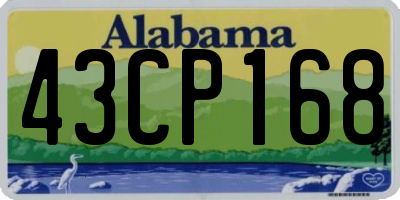 AL license plate 43CP168