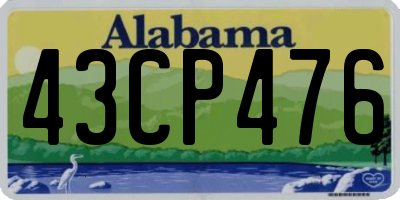 AL license plate 43CP476