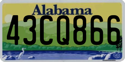 AL license plate 43CQ866