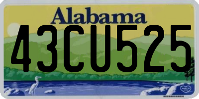 AL license plate 43CU525