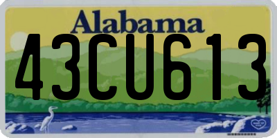 AL license plate 43CU613