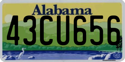 AL license plate 43CU656