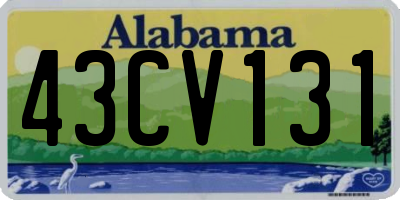 AL license plate 43CV131