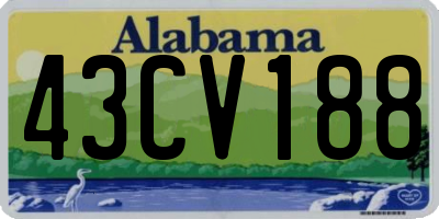 AL license plate 43CV188
